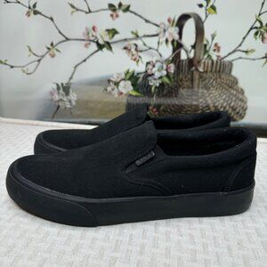 Lugz Womens Slip-On Canvas Shoes Size 11 Black